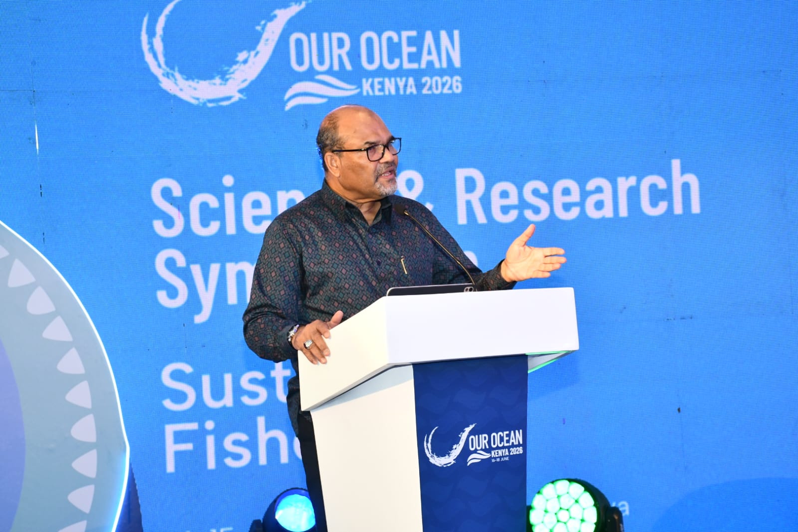 Prof. Shaukat Calls for Innovation and Partnerships at 11th Our Ocean Conference